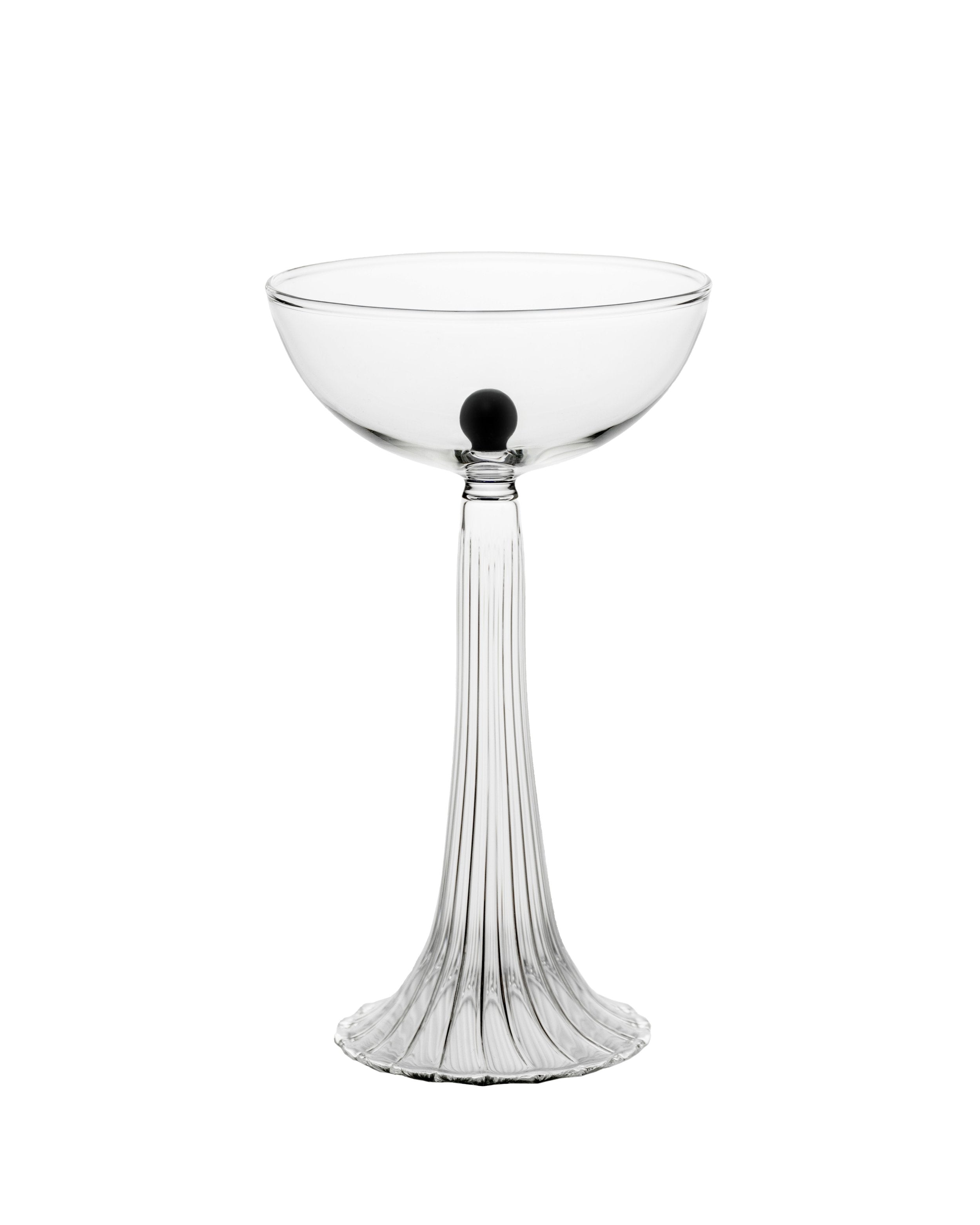 NEREIDA — COUPE GLASS BLACK