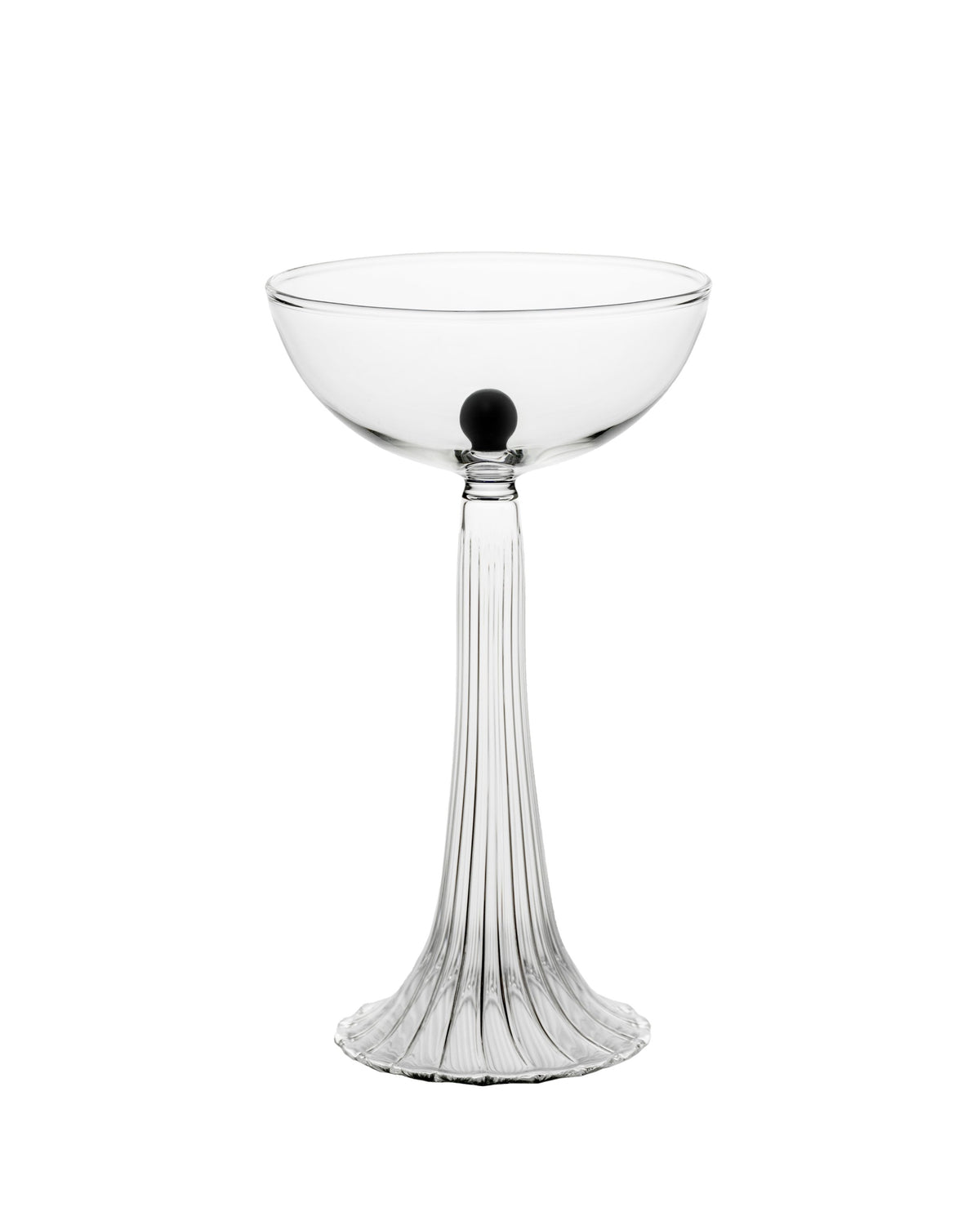 NEREIDA — COUPE GLASS BLACK
