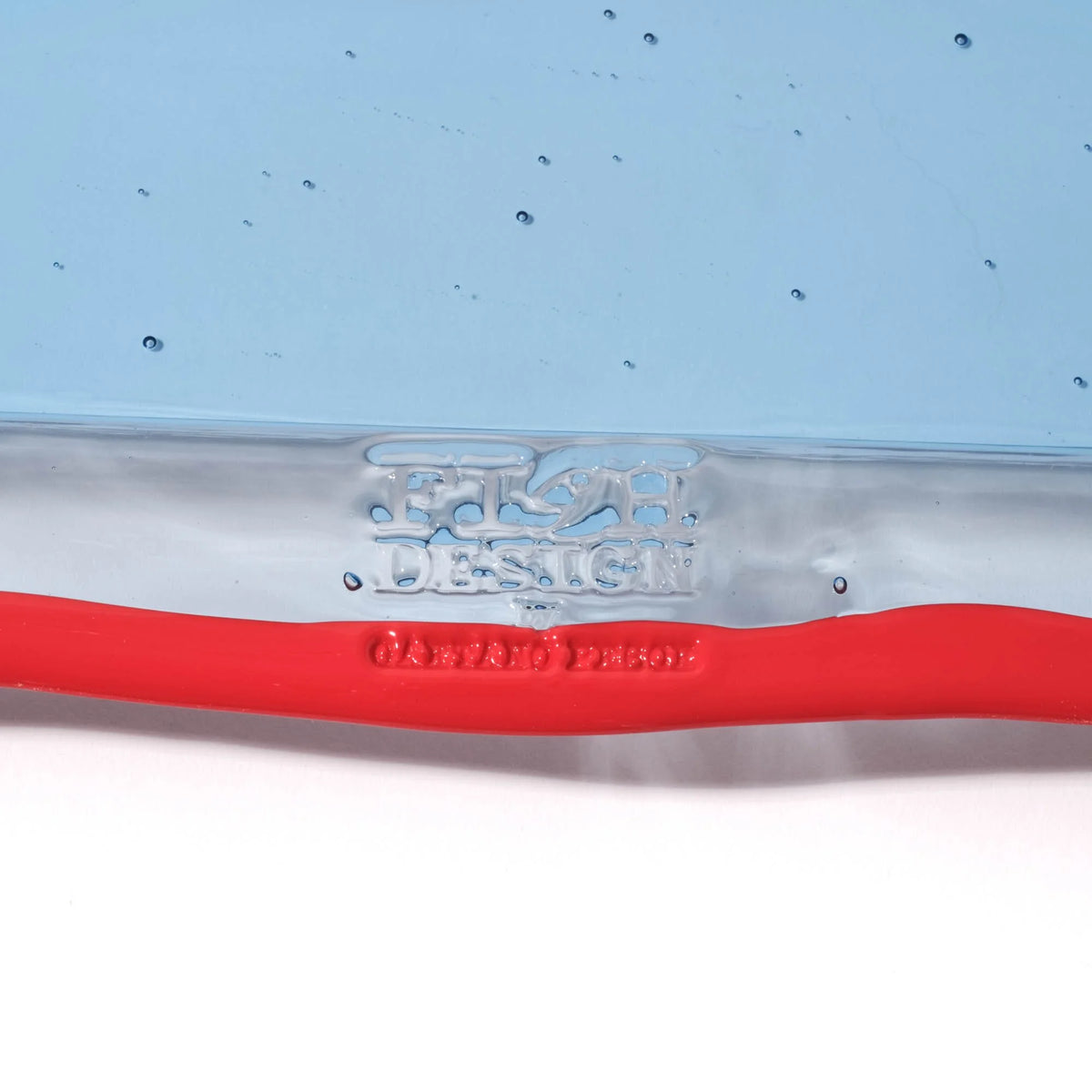 Try Tray Square - Clear Light Blue And Matt Sorbet