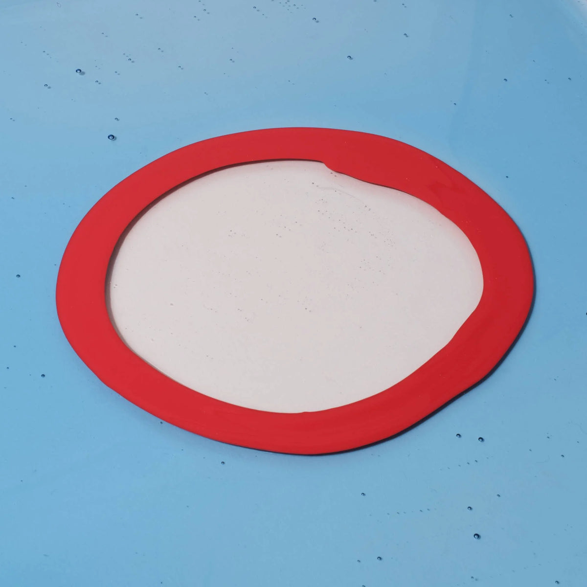 Try Tray Square - Clear Light Blue And Matt Sorbet