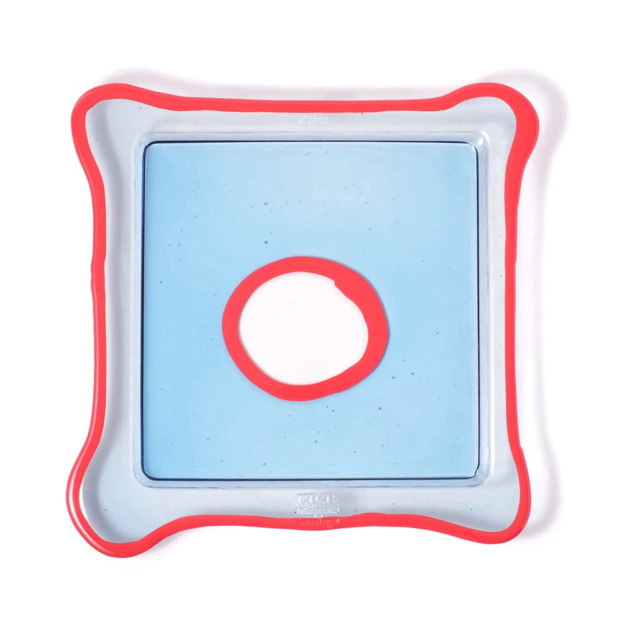 Try Tray Square - Clear Light Blue And Matt Sorbet