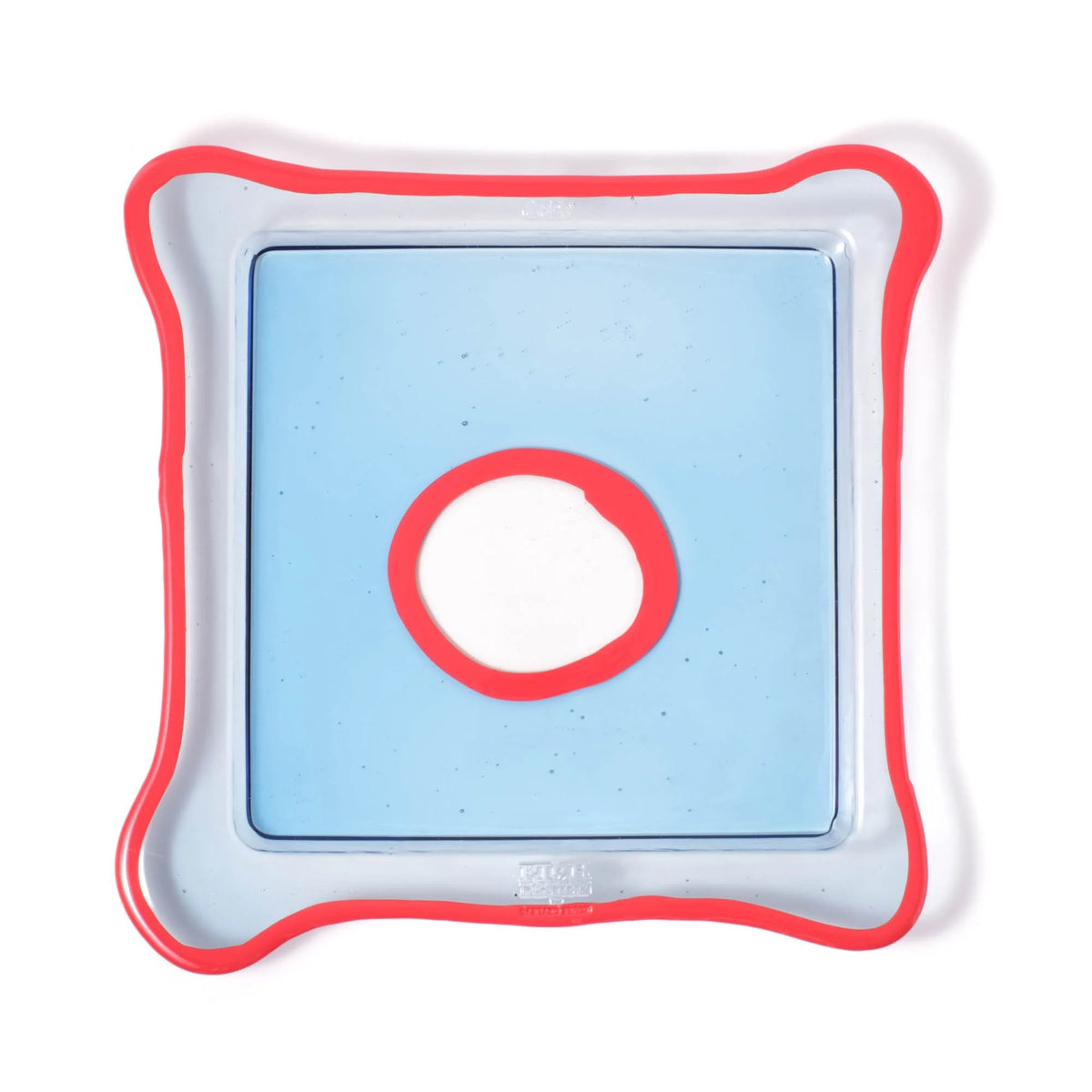 Try Tray Square - Clear Light Blue And Matt Sorbet