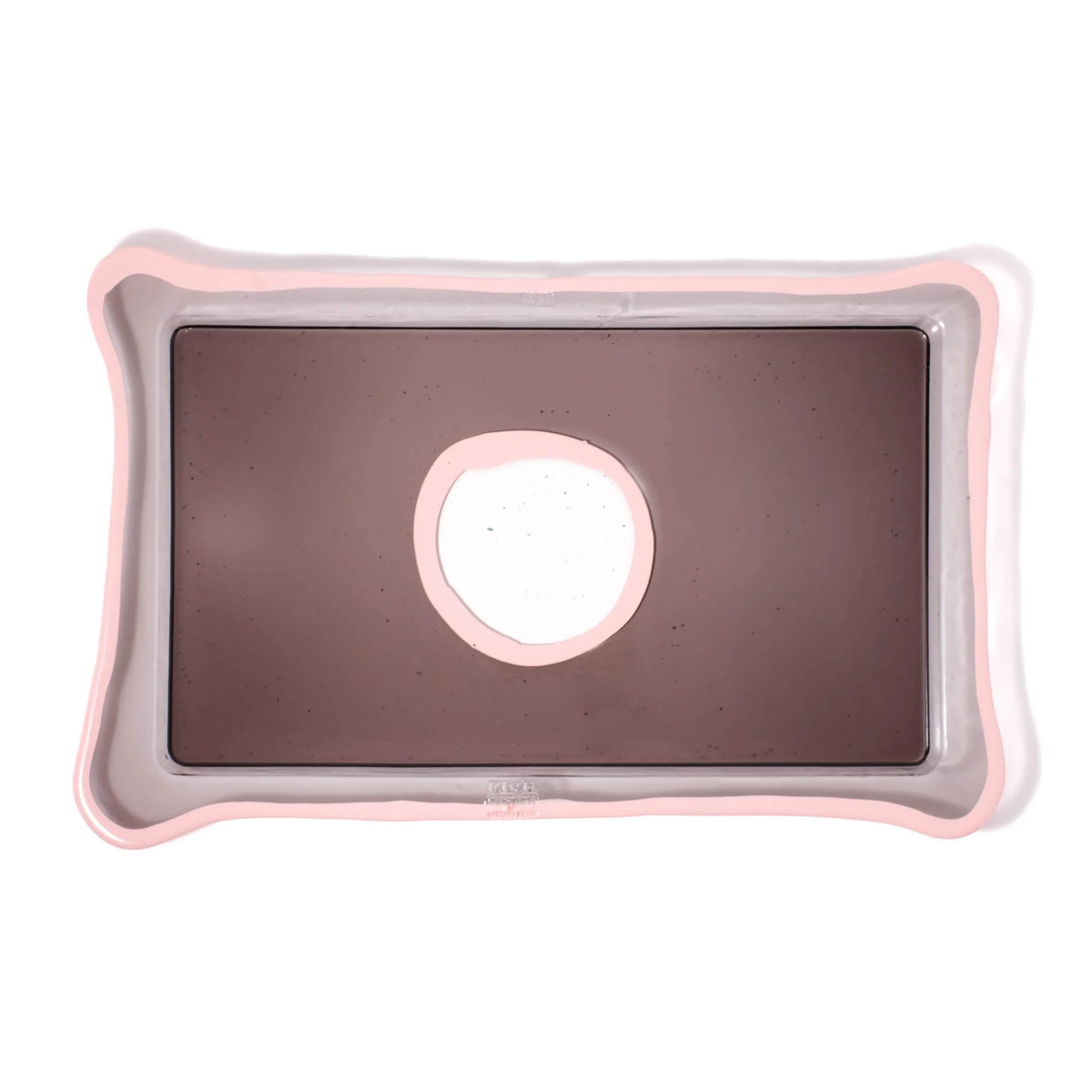 Try Tray Rectangular - Clear Fumè And Matt Salmon