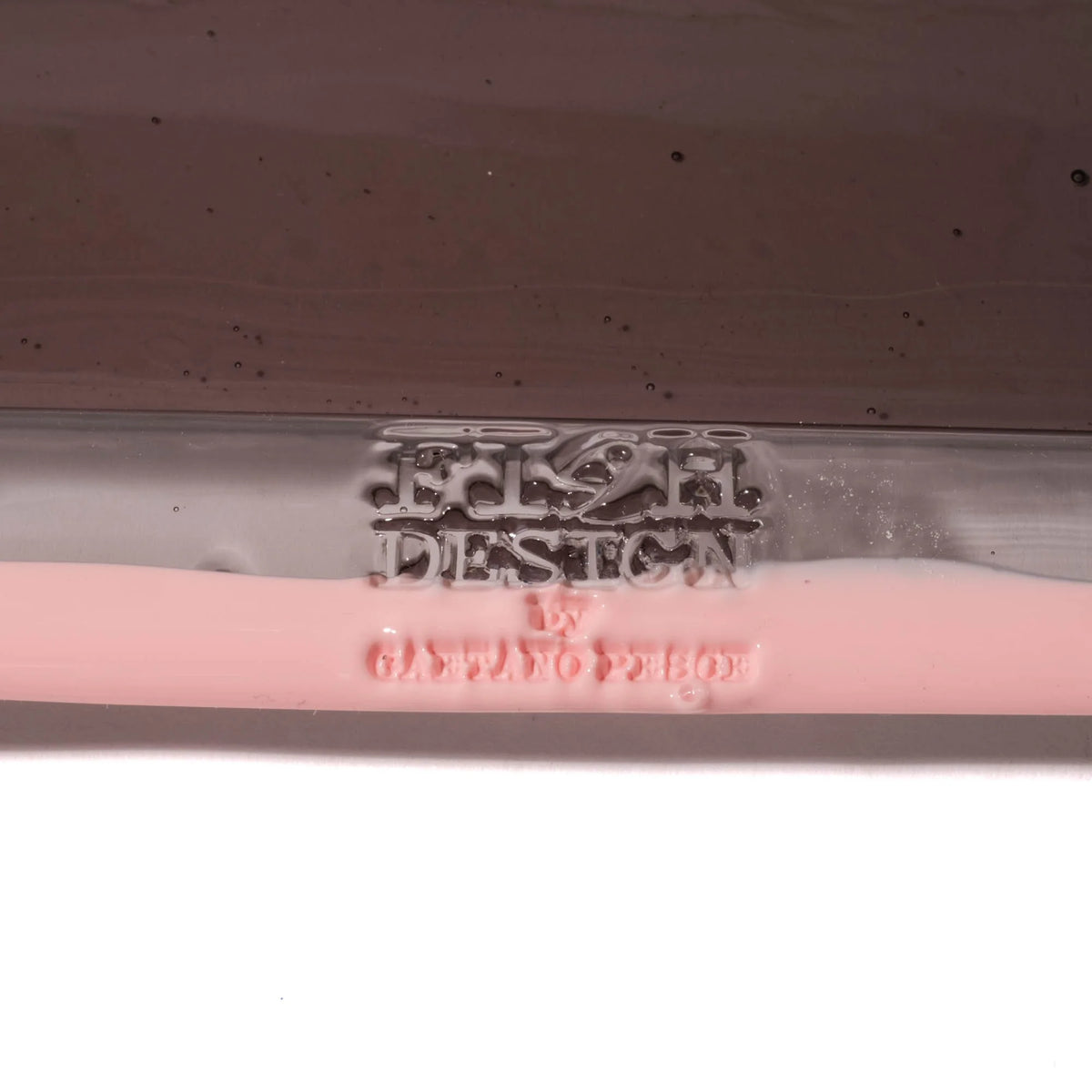 Try Tray Rectangular - Clear Fumè And Matt Salmon