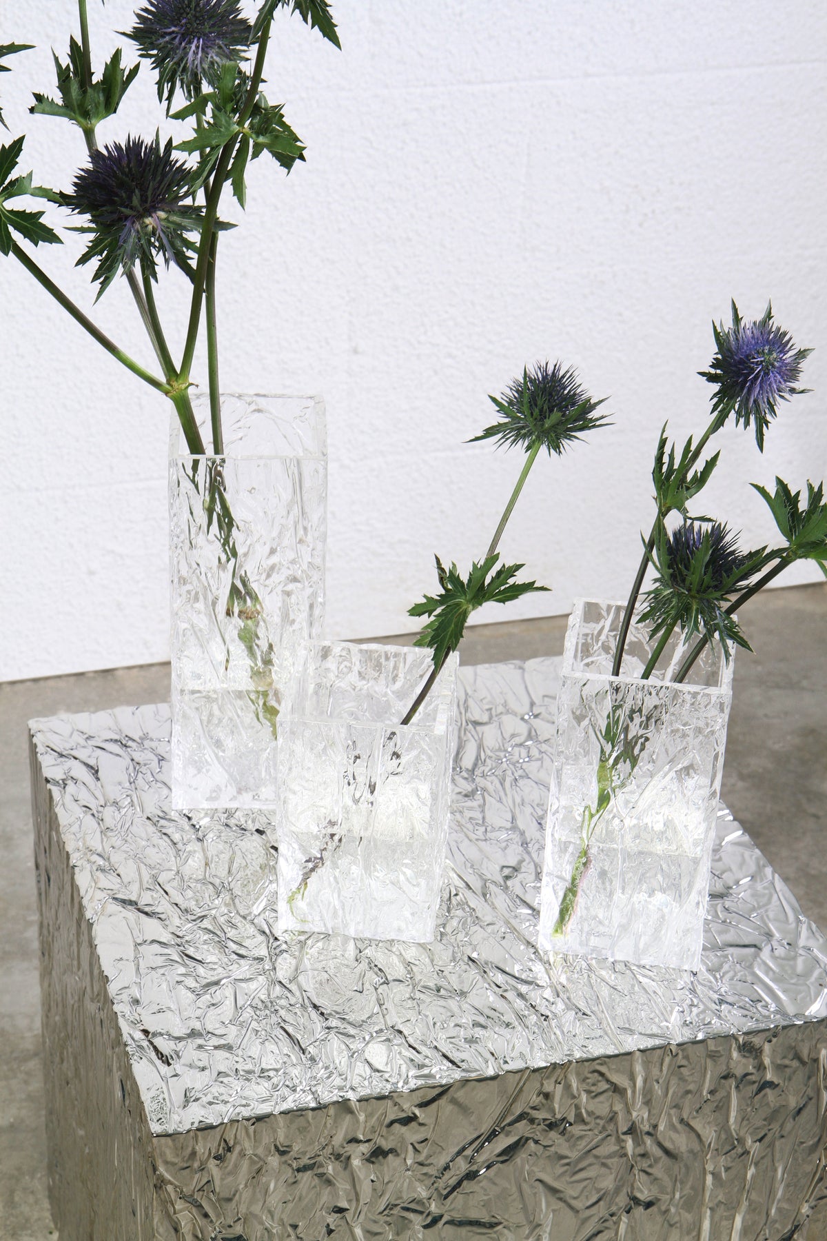 The CRUSHED ICE vase