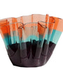Sfumati Vase - Clear Light Ruby, Aqua, Matt Purple