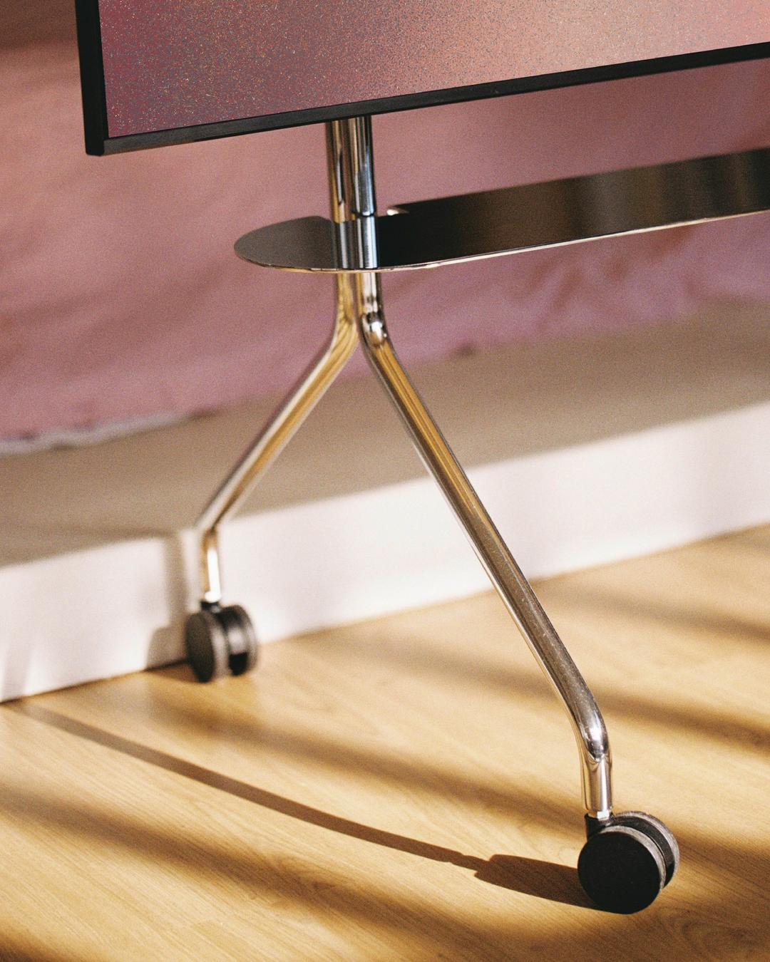 Pedestal Moon Shelf Shelves 020 Chrome