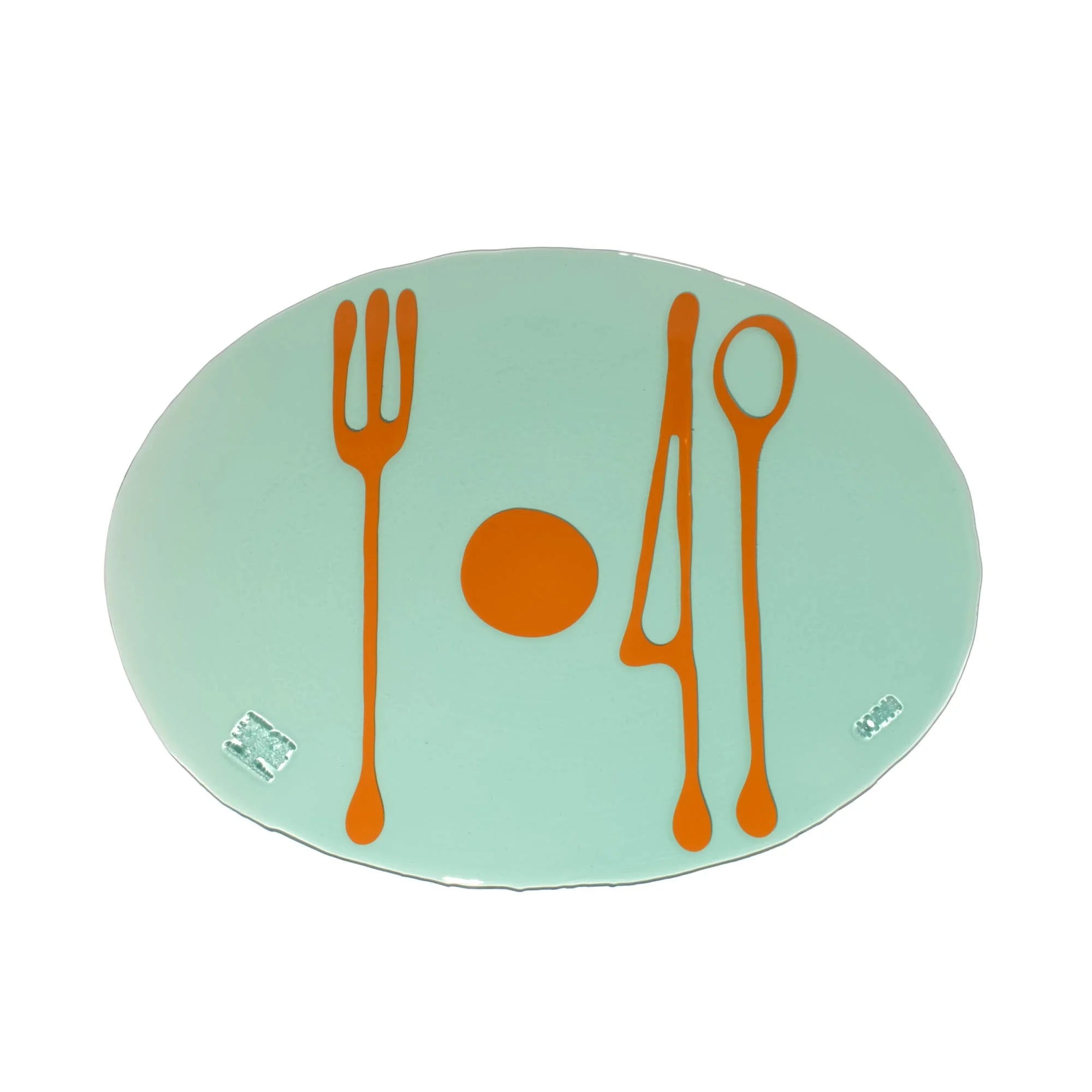 Table-Mates - Clear Aqua, Ochre