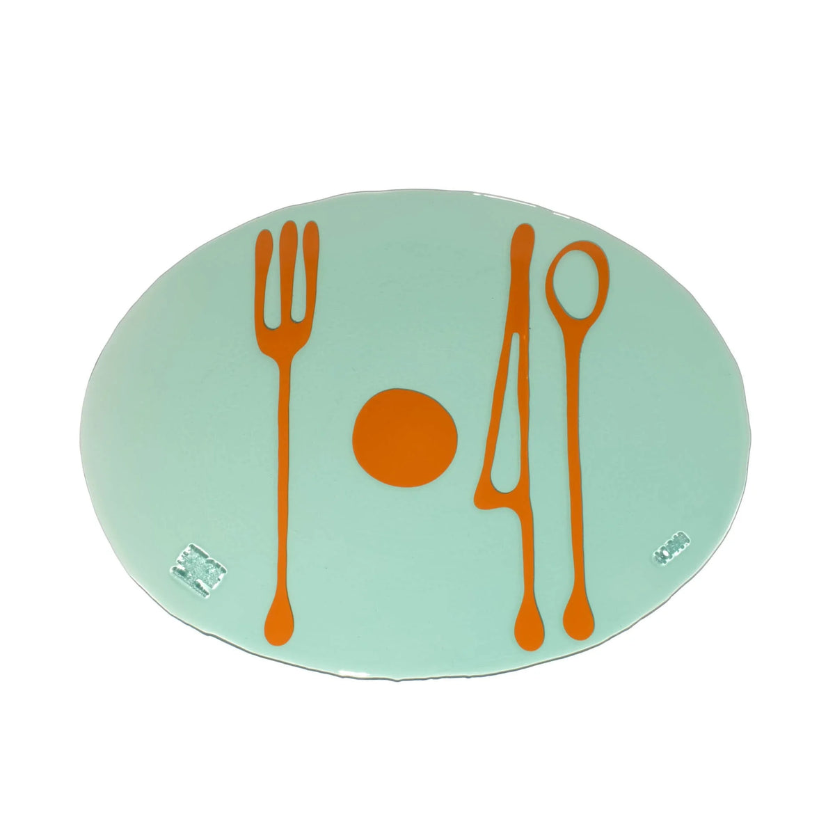 Table-Mates - Clear Aqua, Ochre