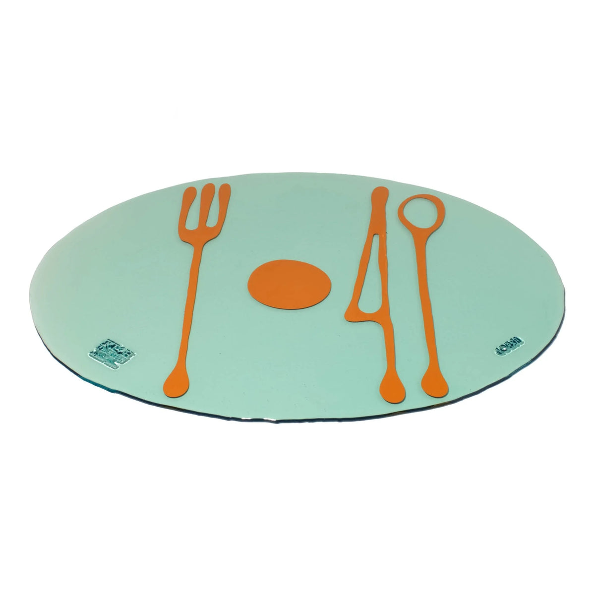 Table-Mates - Clear Aqua, Ochre