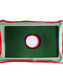 Try Tray Rectangular - Clear Dark Green, Matt Red