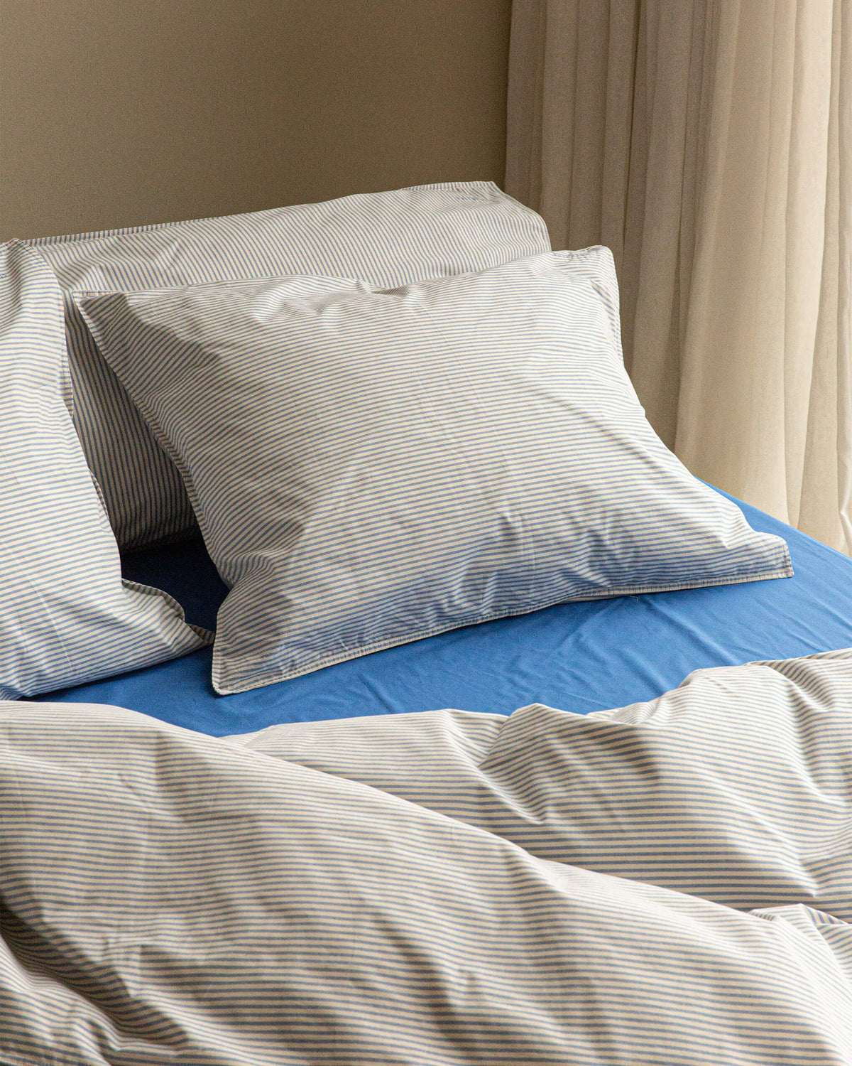 Cotton Fitted Sheet Cobalt Blue