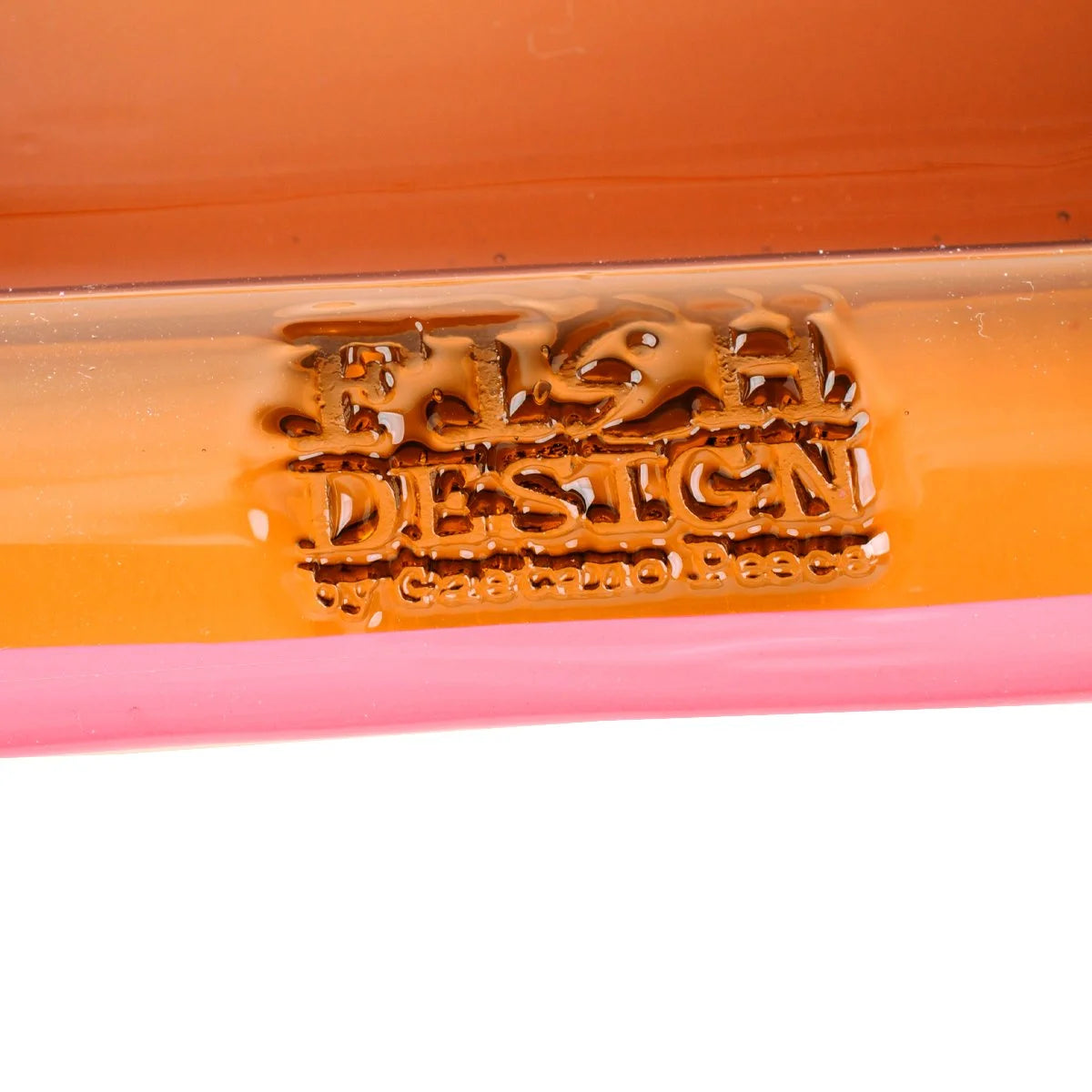 Try Tray Square - Clear Brown And Matt Fuchsia