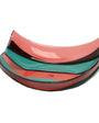 Stripe Basket - Clear Light Fuchsia And Matt Ocean