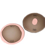 Set of 2 Table-Mates Small - Clear Fumè And Matt Salmon
