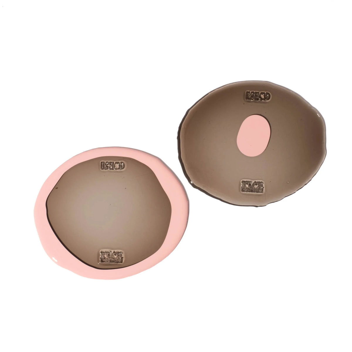 Set of 2 Table-Mates Small - Clear Fumè And Matt Salmon