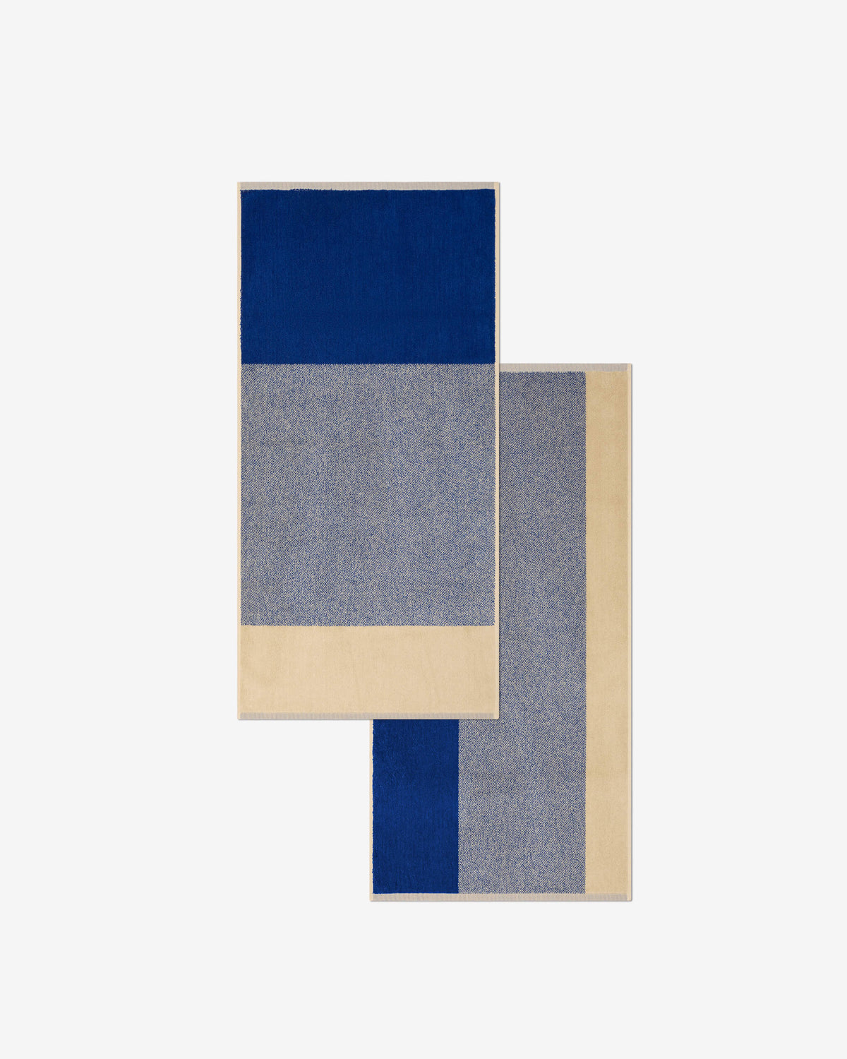 Handdoeken Set Blend Cobalt Blue Ecru (2 st.) - SUITE702