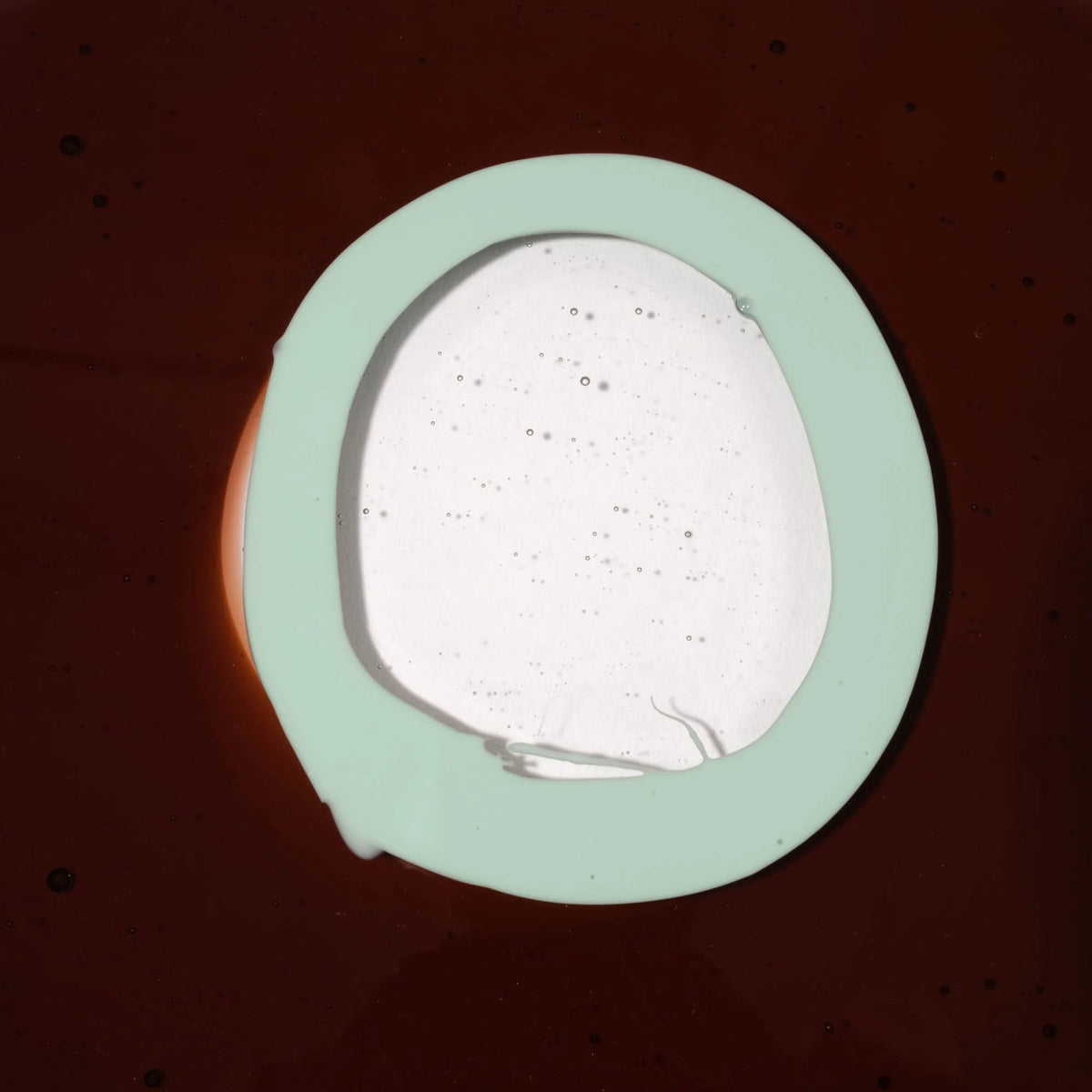 Try Tray Round - Clear Brown, Aqua