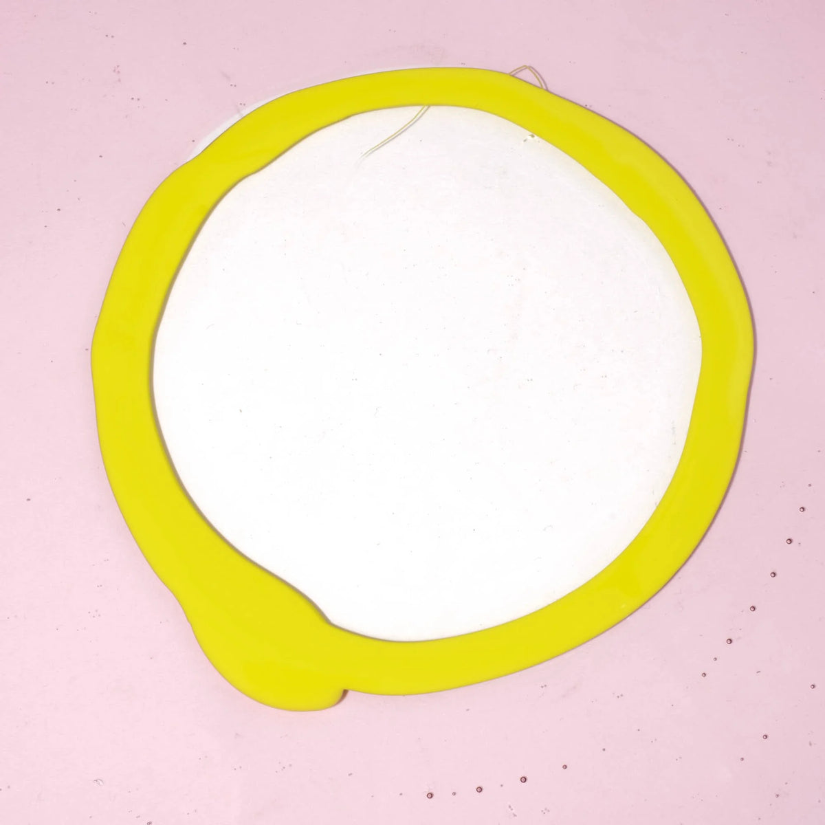 Try Tray Square - Clear Antique Pink, Fluo Yellow