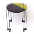Triple Play Coffee Table - Clear Brown, Bottle Green, Yellow