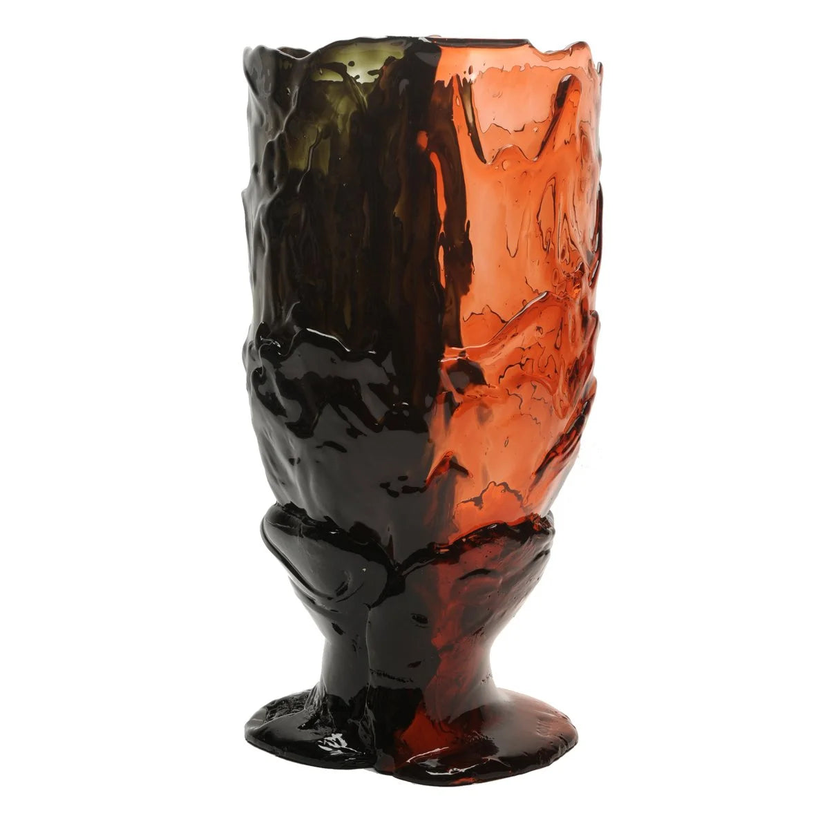 Twins C Vase - Clear Pink and Fumè