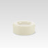 A medium-sized, handmade vanilla white glass bowl with a curved shape, displayed against a neutral background.