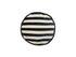 Bolster Stripe velvet cushion Dark Grey/Dusty White, end view