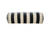 Bolster Stripe velvet cushion in Dark Grey/Dusty White by Christina Lundsteen