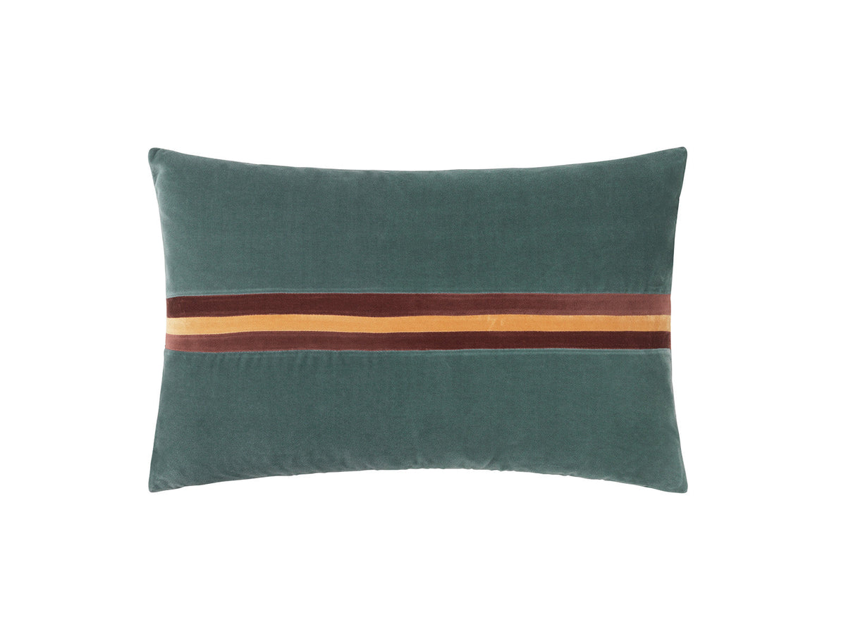 Harlow Cushion in Pale Blue/Prune/Barley