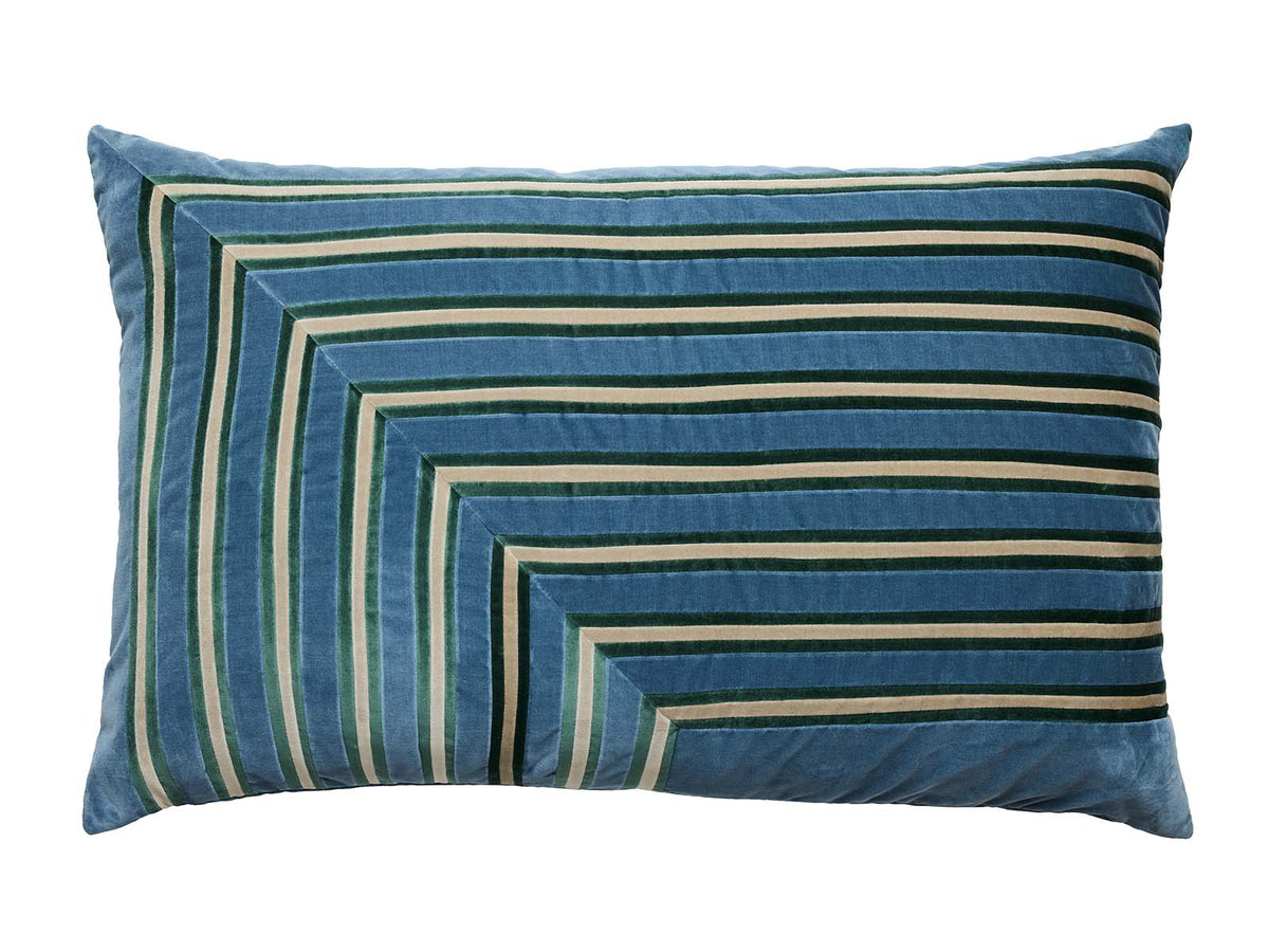 Lana Cushion in Silver Blue/Peacock/Light Kit