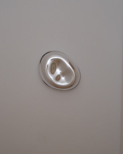 No. 153 | CONTEMPORARY MIRROR SCULPTURE | SILVER | L Ø 28x35cm
