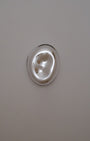 No. 153 | CONTEMPORARY MIRROR SCULPTURE | SILVER | L Ø 28x35cm