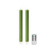 Green LED Candles - Set of 2 - Addison Ross Ltd UK