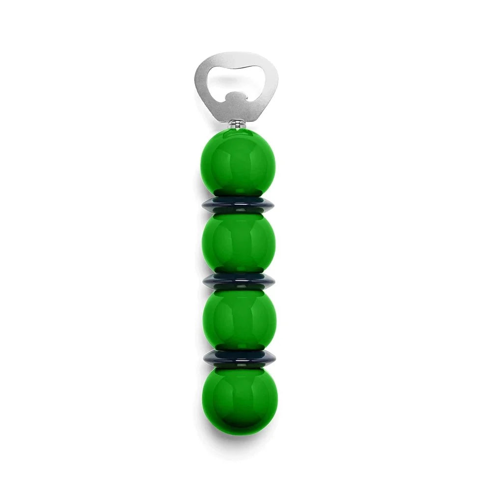 Leaf Green & Navy Bobbin Bottle Opener - Addison Ross Ltd UK