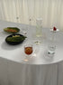 Table setting with handmade glassware