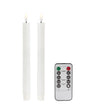 White Wax LED Candles - Set of 2 - Addison Ross Ltd UK
